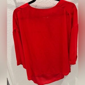 Bright Red Blouse